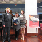 концертмейстер петербургской консерватории Юрий Гончаров, солистка Ла Скала Ала Симони, Юлия Аксёненко (участница конкурса, занявшая 3 место)