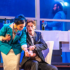 Е. Ясинская - Марцелина, В. Ряузов - Фигаро, Р. Касимов - Бартоло. Фото Ирины Гладунк