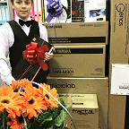 Ярослав Мейгеш, вручение инструмента и компьютера