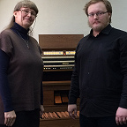 Наталия и Андрей Куклинские в органном классе 2018