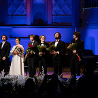 Александр Ключко, Анна Цыбулёва, Филипп Копачевский, Дмитрий Маслеев, Арсений Тарасевич-Николаев, Алексей Мельников. Фото предоставлено пресс-службой Московской филармонии