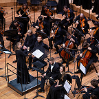 Екатерина Антоненко, Игорь Подоплелов, Иван Бородулин, Михаил Нор, Елене Гвритишвили и музыканты ГАКОР. Фото предоставлено пресс-службой Московской филармонии