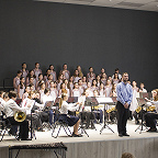 Детский хор «Созвучие», оркестр духовых и ударных инструментов, дирижер Ременев Евгений Ильич