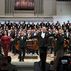 Валентина Феденёва, Агунда Кулаева, Алексей Татаринцев, Алексей Тихомиров, Александр Сладковский, Лев Конторович, ГАСО РТ. Фото предоставлено пресс-службой Московской филармонии