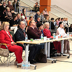 Члены жюри I Фестиваля-конкурса литературно-музыкальных композиций «Ринг. Битва музыкальных отрядов», посвященного 80-летию Победы  в Великой Отечественной войне.