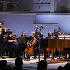 Даниил Коган, Александр Рудин, Сергей Каспров и музыканты Musica Viva. Фото Ирины Шымчак