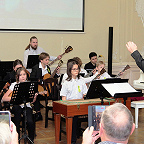 Оркестр русских народных инструментов на концерте в Администрации Петроградского р-на, рук. Дмитрий Никитин