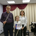  Мастер-класс по классу флейты проводит профессор МГК им.П.И.Чайковского О.В.Худяков