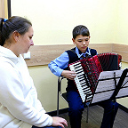  Урок в классе аккордеона