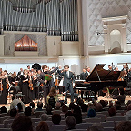 Валентин Малинин, Алексей Рубин и музыканты ГАСО. Фото автора