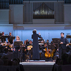 Иван Бородулин, Надежда Павлова, Филипп Чижевский, Руслан Бабаев, Жасур Хайдаров, ГАКОР, ансамбль Questa Musica. Фото предоставлено пресс-службой Московской филармонии