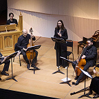 Сергей Фильченко, Николай Мартынов, Александр Гулин, Елене Гвритишвили, Феликс Антипов, Ася Гречищева. Фото предоставлено пресс-службой МКЗ «Зарядье»