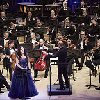 Анна Аглатова, Александр Соловьев и музыканты НФОР. Фото предоставлено пресс-службой МКЗ «Зарядье»