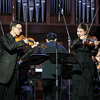 Равиль Ислямов, Любовь Лазарева, Эрнест Алавердян и Camerata Komitas. Фото Дениса Рылова © Московская консерватория